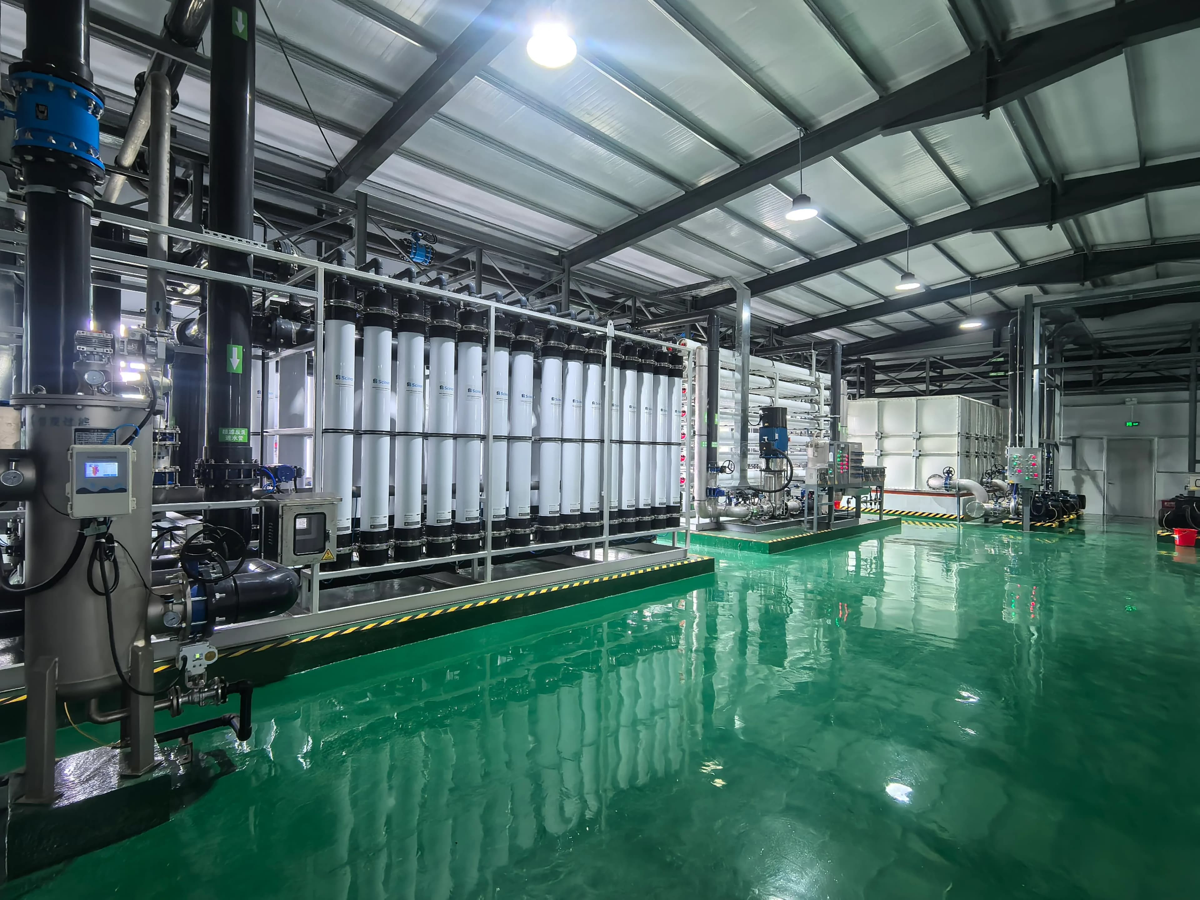 Completed cooling-water treatment workshop for an AI data center